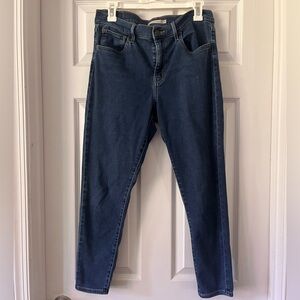 LEVIS 720 HIGH RISE SUPER SKINNY CROP JEANS
